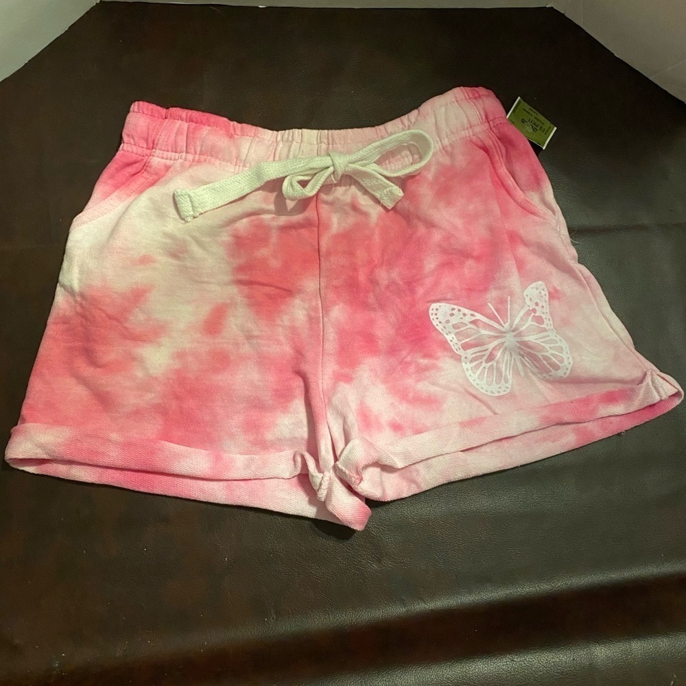 Pink butterfly comfy shorts
